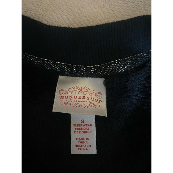 Wondershop Sleepwear Women’s Black Fleece Sweatshirt Size Small - Picture 6 of 16